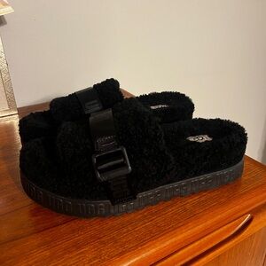 Ugg Platform Fuzzy Fluffita Sandal Slide